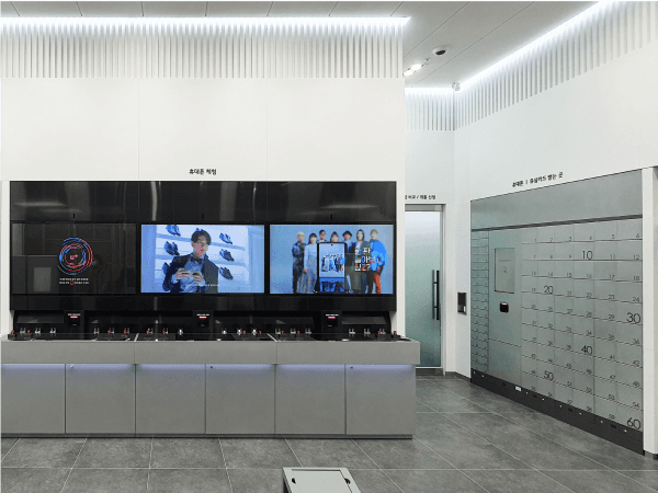 체험에만 집중하게 만드는, 무인사물함 세트